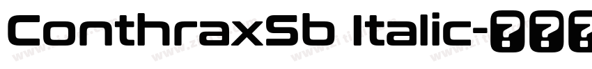 ConthraxSb Italic字体转换